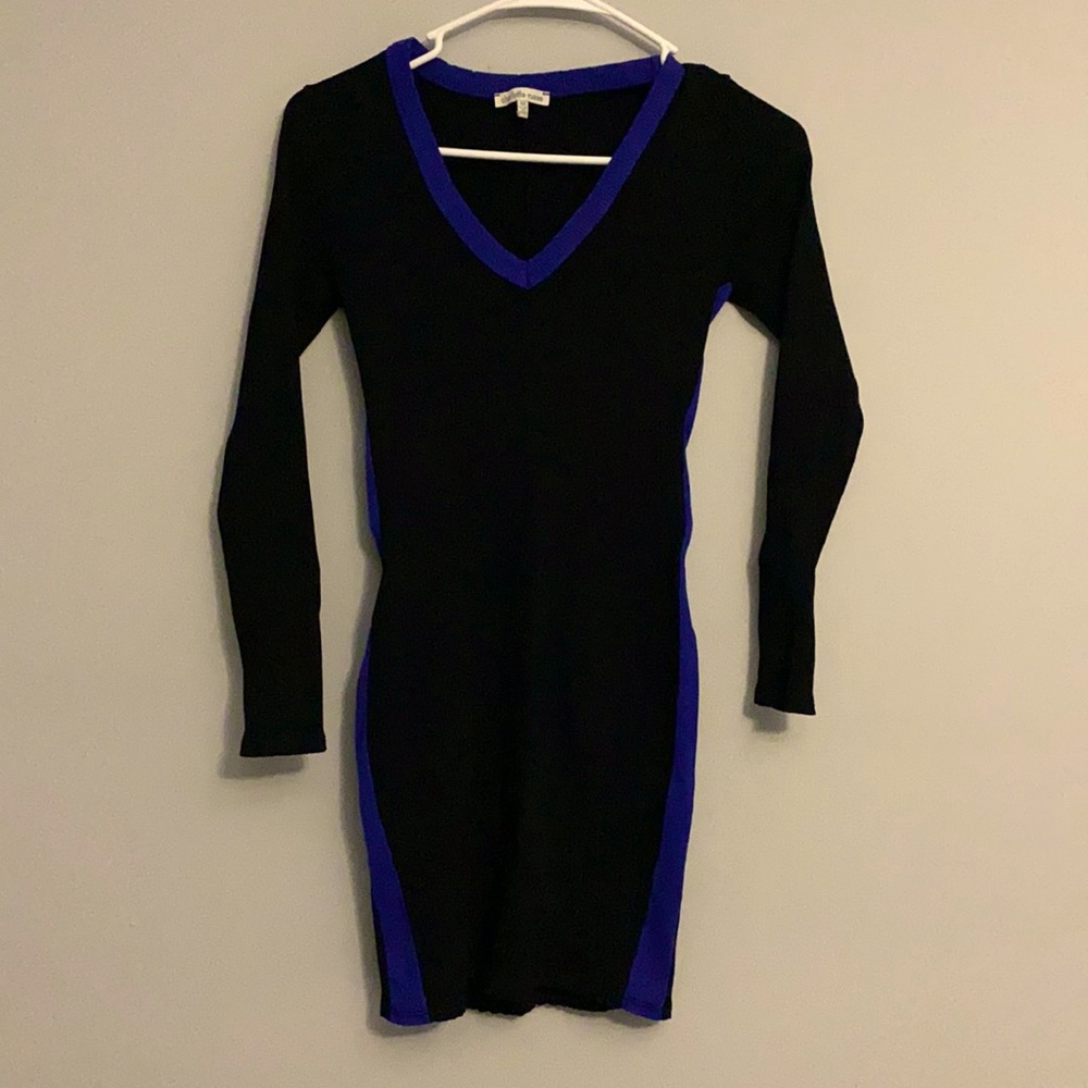 Charlotte Russe Black Long Sleeve Mini Dress Size Medium